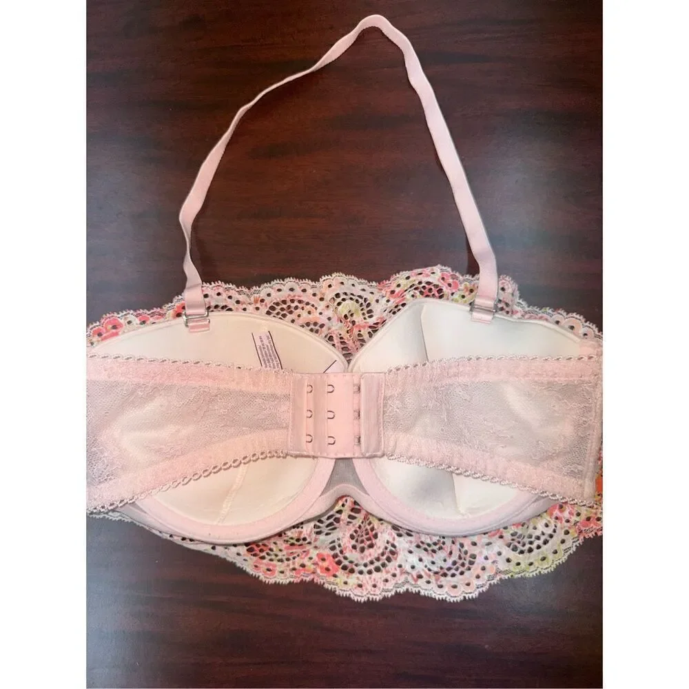 Victoria’s Secret Floral Lace Dream Angels Multi-way multiposition Bralette 34D